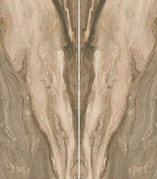 ST-040 - سرامیک اسلب بوک مچ ST040 قهوه ای 120x280 3D Fit Matt - مگاکر Megaker